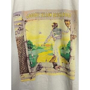 Goodbye Yellow Brick Road Elton John Mens T-Shirt Ivory XL Vintage PolyGram